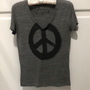 L.O.L. Vintage Gray Graphic Fitted T-Shirt